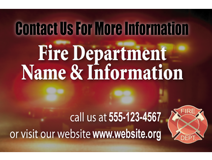 Volunteer Firefighter Recruitment Small Flyer - Back 2